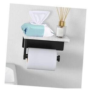 Toilet Paper Holder Stand Elegant Stainless Steel Wall-Mounted